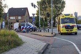 Weer botsing in beruchte bocht op fietspad Jan van Krimpenweg