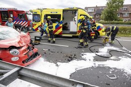 Meerdere gewonden bij frontale botsing in Velserbroek
