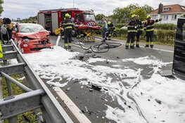 Meerdere gewonden bij frontale botsing in Velserbroek