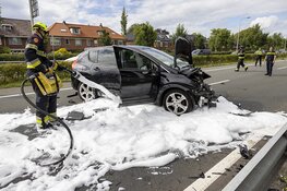 Meerdere gewonden bij frontale botsing in Velserbroek