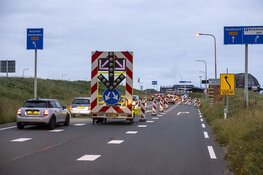 N200 richting Zandvoort afgesloten bij Bloemendaal aan Zee