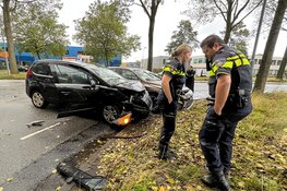 Veel schade bij ongeval op het Heringaplein in Haarlem