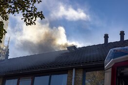 Veel rookontwikkeling bij zolderbrand ’t Krom in Haarlem