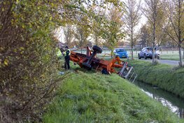 Hoogwerker breekt los van wagen en raakt fietser in Uitgeest