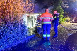 Brand op woonboot in Haarlem