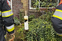 WC rol in de brand in toilet in Haarlem-Noord