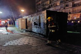 Bouwkeet in brand in Heemskerk