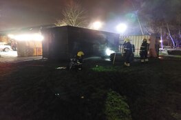 Bouwkeet in brand in Heemskerk