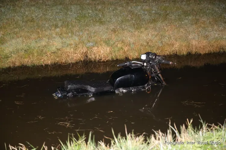 Motorrijder sloot ingereden in Velserbroek