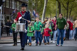 Dodenherdenking 4 mei 2022 op de Jan Gijzenbrug in Haarlem