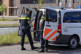 Kop-staartbotsing op de Amerikaweg in Haarlem