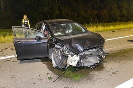 Veel schade bij ongeval op de afrit van de A22 bij Velsen-Zuid