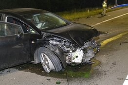 Veel schade bij ongeval op de afrit van de A22 bij Velsen-Zuid