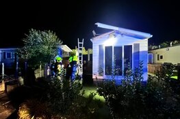 Brand in chalets in IJmuiden