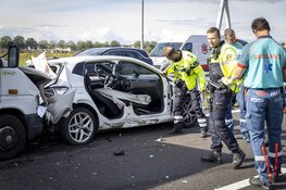 Traumahelikopter landt op snelweg na ernstig ongeval A9