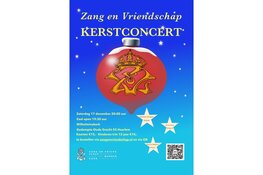 Zang en Vriendschap sluit jaar af met kerstconcert