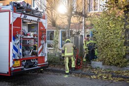 Woningbrand aan de Drielandenhoek in Haarlem