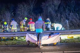 Gladheid: ernstig ongeval op A9, traumaheli geland op snelweg