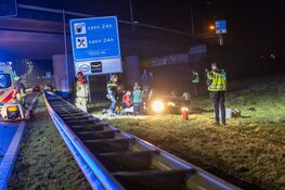 Gladheid: ernstig ongeval op A9, traumaheli geland op snelweg