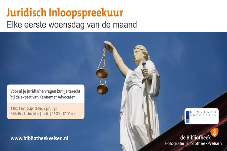 Juridisch inloopspreekuur in Bibliotheek Velsen