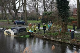 Boot waar vrouw op woont zinkt in Haarlem