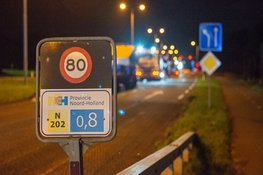 Amsterdamseweg (N202) Velsen-Zuid in avond en nacht afgesloten