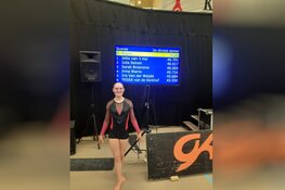 Irma Warns in actie op NK turnen