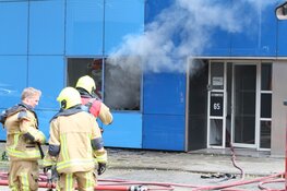 Brand bij bedrijf in Haarlem