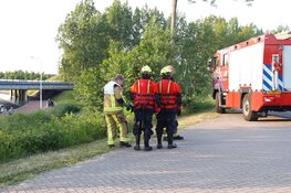 Auto te water in Beverwijk