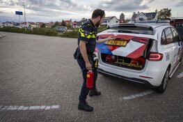 Politie weet autobrand te voorkomen door duinbrandje te blussen