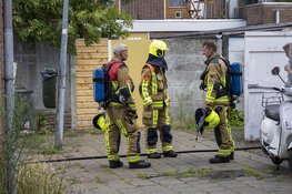 Brandweer in actie na melding woningbrand Ben Neijndorffplein Haarlem
