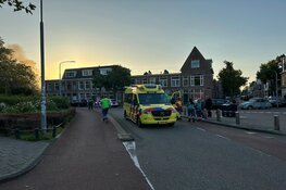 Grote brand bij Albert Heijn aan Soendaplein in Haarlem, rook in wijde omgeving te zien