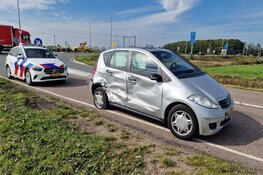 Veel schade bij botsing N203
