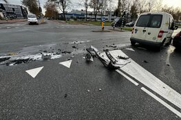 Veel schade bij ongeval in Waarderpolder