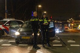 Aanrijding op kruising Prinsebrug in Haarlem