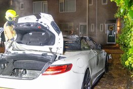 Peperdure AMG-Mercedes in brand in Heemstede