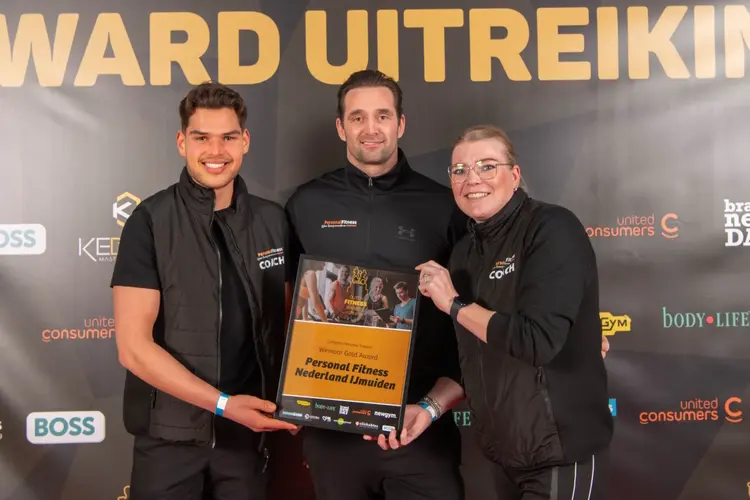 Dutch Fitness Gold Award voor Personal Fitness Nederland IJmuiden