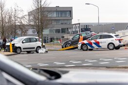 Veel schade bij botsing in Haarlem