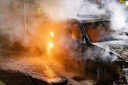 Autobrand aan De Zandkuil in IJmuiden