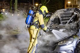 Autobrand aan De Zandkuil in IJmuiden