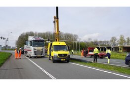Op- en afrit Uitgeest naar A9 uren lang gestremd