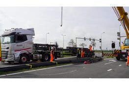 Op- en afrit Uitgeest naar A9 uren lang gestremd