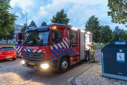 Scooter in brand aan Vondelweg in Haarlem