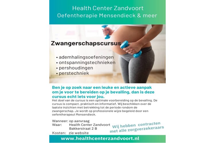 Zwangerschapscursus Health Center Zandvoort