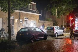Autobrand in Siwartstraat te Haarlem