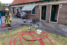 Brand in monumentale woning in IJmuiden
