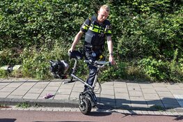Traumahelikopter voor gevallen fietser in Haarlem