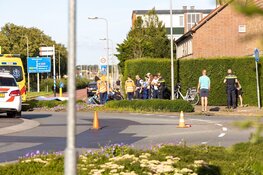 Fietser ernstig gewond op rotonde in Santpoort-Noord