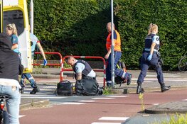 Fietser ernstig gewond op rotonde in Santpoort-Noord