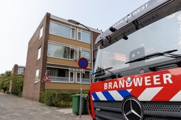 Brand in portiekflat in Haarlem
